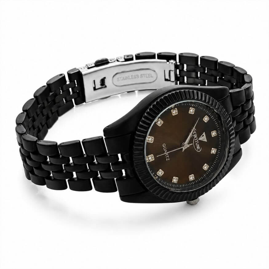 Fortune Black Couple Watch Set